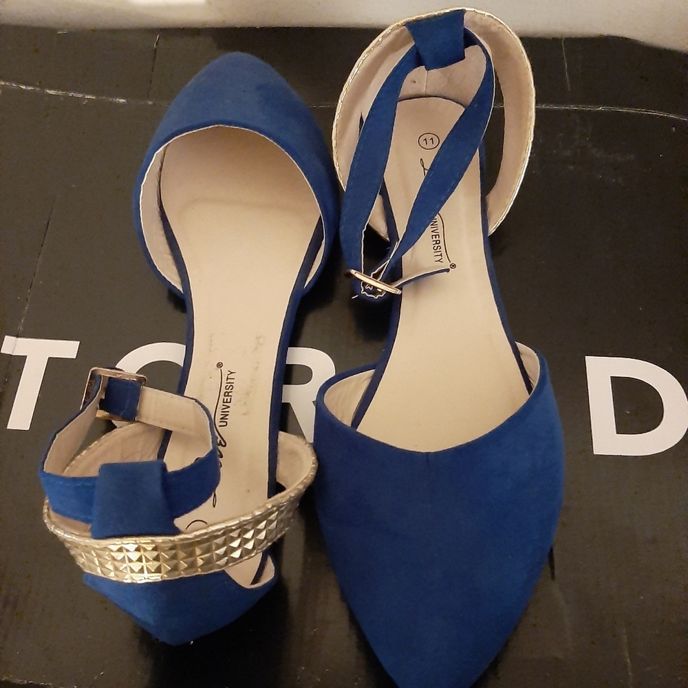 Blue shoes